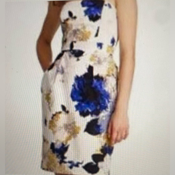 J. Crew Strapless Floral Multicolored Dress EUC Size 6 - Picture 1 of 8